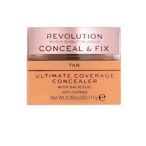 Revolution Makeup London Conceal Fix Ultimate Coverage Concealer Tan 0.39oz 11g